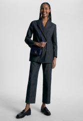 Tommy Hilfiger DOUBLE BREASTED Short coat indigo blue ДВУБОРТНЫЙ Короткое пальто Индиго синий