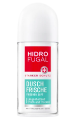Hidrofugal Deo Roll On Antitranspirant Dusch-Frische, Гидрофугал Дезодорант шариковый &quot;Свежесть душа&quot;,50 мл 