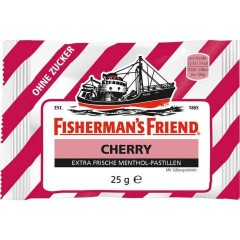 Fisherman's Friend Cherry Фишерманс Френд Конфеты Вишня без сахара, Коробка 24 шт. x 25 г