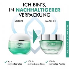 Biotherm Aquasource Cream, Биотерм Крем для лица для нормальной и комбинированной кожи интенсивное увлажнение, 50 мл