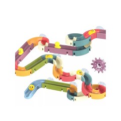 Debuy Kinder Badezimmer Slip  Slide DIY Assembling Track Little Yellow Duck Spielzeug Baby Baden  Wasser spielen Montiertes Gleis Детская горка для ванной
