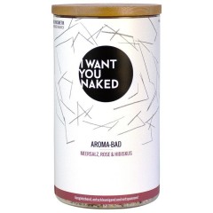 I WANT YOU NAKED Meersalz, Rose &amp; Hibiskus Aroma-Bad  Ванна с морской солью, ароматом розы и гибискуса
