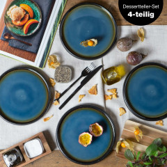 Moritz & Moritz Moritz & Moritz Dessertteller 4-tlg. REACTIV blau Десертные тарелки Moritz & Moritz 4 шт. РЕАКТИВНЫЙ