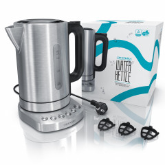 Arendo Arendo Wasserkocher, 1,7 l, 3000 W, Edelstahl, Schnellkoch, einstellbare Temperatur, Warmhaltefunktion  Чайник Arendo, 1,7 л, 3000 Вт, нержавеющая сталь, для быстрого приготовления, с регулируемой температурой и функцией поддержания тепла